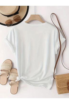 تیشرت سفید زنانه Relaxed LUNAVISTA - کد 923090178