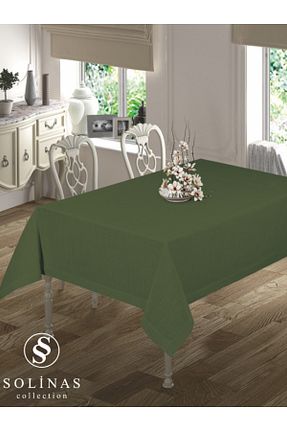 رومیزی سبز پلی استر Solinas Collection - کد 876859254