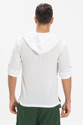 سوئیشرت سفید مردانه ساده Eliş Şile Bezi - کد 93015583