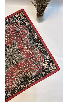 روسری زرشکی 90 x 90 Onur - کد 923085722