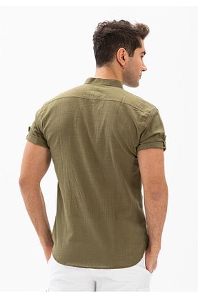 پیراهن خاکی مردانه رگولار Eliş Şile Bezi - کد 92987319