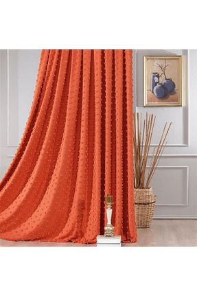 پرده زمینه نارنجی پلی استر Solinas Collection - کد 848499071