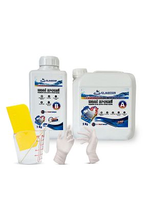 لوازم نقاشی سفید GLARESIN CLEAR EPOXY RESIN - کد 924044311