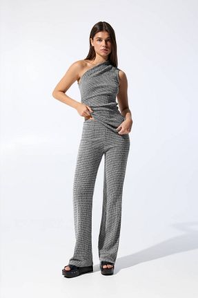 شلوار طوسی زنانه پنبه ای Pull & Bear - کد 923267841