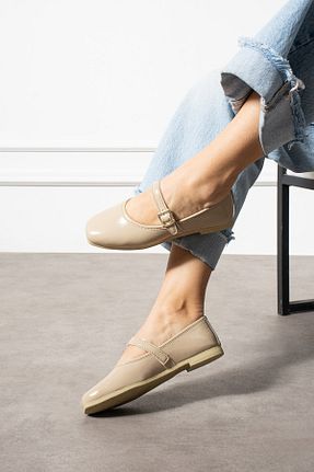بابت نباتی زنانه چرم لاکی HKM shoes - کد 920874689