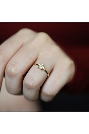 انگشتر طلا طلائی زنانه 8 عیار Diamond Line-Gülaylar - کد 902780893