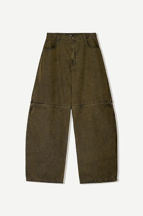 شلوار خاکی مردانه پنبه ای Bershka - کد 923111735