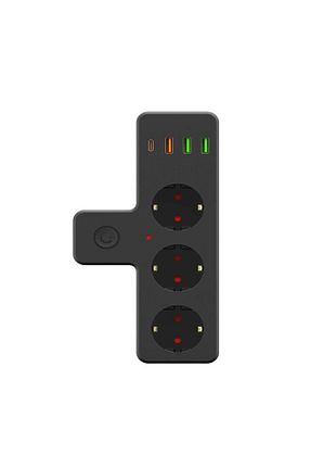 کابل افزودنی پریز گروهی مشکی 3 çelikwork inspiring technology - کد 833029849