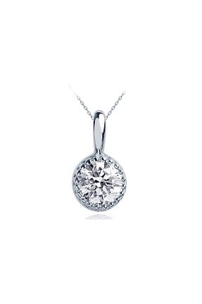 گردنبند طلا سفید زنانه 14 عیار Diamond Line-Gülaylar - کد 639962228