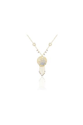 گردنبند طلا زرد زنانه 14 عیار Diamond Line-Gülaylar - کد 2945981