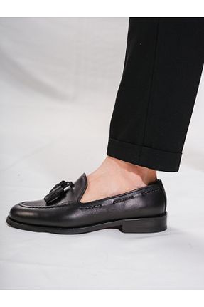 کفش لوفر مشکی مردانه چرم خالص Byterre - کد 847445750