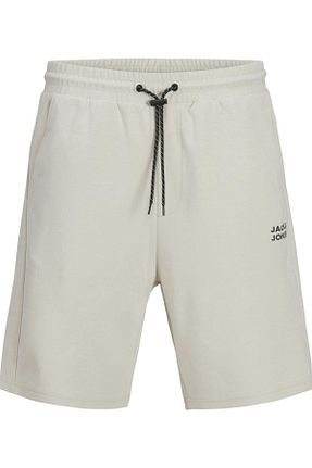 شلوارک و برمودا طوسی مردانه الاستین Jack & Jones - کد 923253705