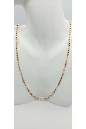 گردنبند استیل ( فولاد ) طلائی استیل (فولاد) ndjewelry - کد 923224522