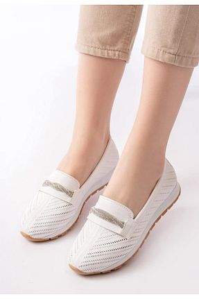 بابت سفید زنانه چرم مصنوعی ASL SHOES STORE - کد 923208410
