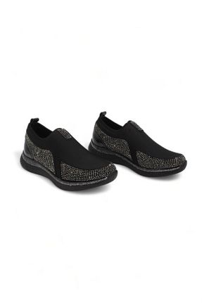 کفش اسنیکر مشکی زنانه چرم مصنوعی ENDİCAN - کد 812845404