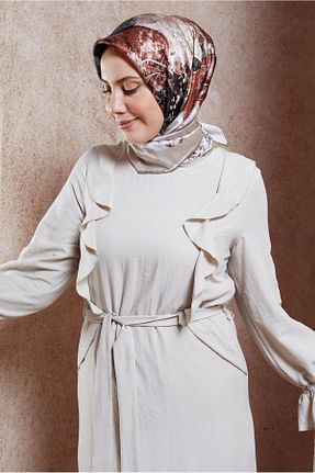 روسری بژ İpek Jakar Alvina - کد 858259008