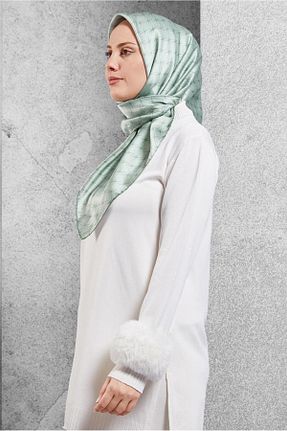 روسری سبز 90 x 90 Alvina - کد 886962341