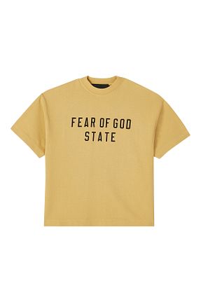تیشرت قهوه ای بچه گانه پنبه ای FEAR OF GOD ESSENTIALS - کد 923241690