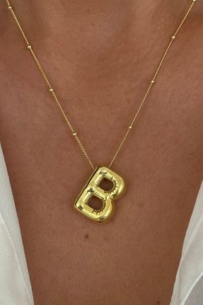 گردنبند استیل ( فولاد ) بژ زنانه استیل ضد زنگ bellis atelier - کد 899795672