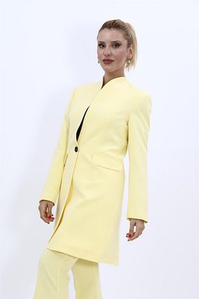 کت زرد زنانه Comfort ÖNDER ÖZSOY - کد 865082253