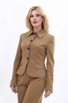 کت قهوه ای زنانه Comfort ÖNDER ÖZSOY - کد 865081445
