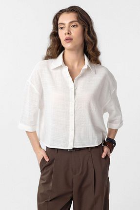 پیراهن سفید زنانه Relaxed Antioch - کد 923233288