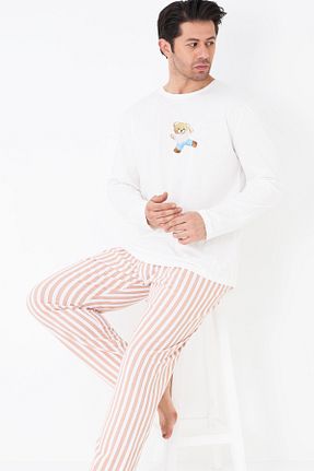 ست لباس راحتی نباتی مردانه طرح دار Siyah İnci - کد 923226741