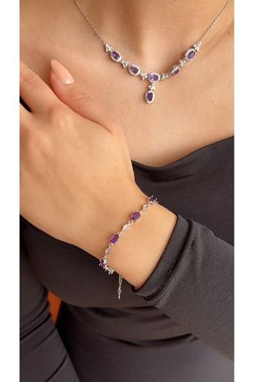 دستبند نقره زنانه 925 عیار Doğaltaş Masalları - کد 923199138