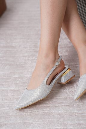 کفش پاشنه بلند کلاسیک زنانه چرم Moda Değirmeni - کد 923281620