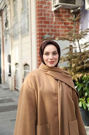 روسری قهوه ای 90 x 90 Hint İpek - کد 923216049