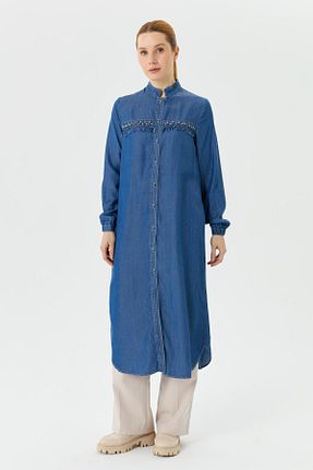 کلاه و ابایا سرمه ای زنانه پنبه ای Doque - کد 923270420