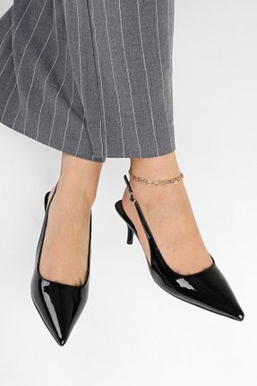 کفش استایلیتو مشکی پاشنه نازک Shoeberry - کد 923277516