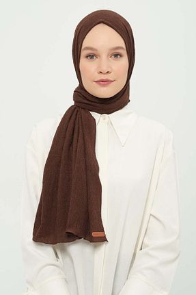 شال قهوه ای زنانه جاز Madame Polo - کد 923270797