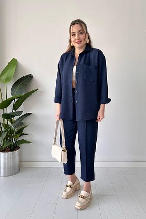 لباس سرمه ای زنانه بافتنی MaziButik - کد 753469226