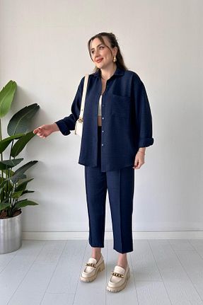 لباس سرمه ای زنانه بافتنی MaziButik - کد 753469226