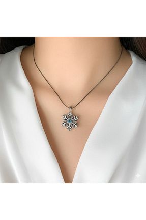 گردنبند استیل ( فولاد ) طوسی زنانه استیل (فولاد) Miyoste - کد 891060669
