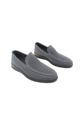 کفش کژوال طوسی مردانه چرم مصنوعی ENDİCAN - کد 834516155