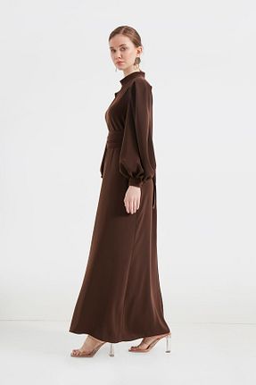 لباس حجاب قهوه ای زنانه Anvelop Birgül Bektaş - کد 797324687