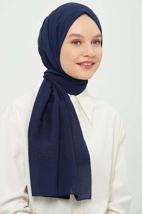 شال سرمه ای زنانه شیفون Madame Polo - کد 923283877