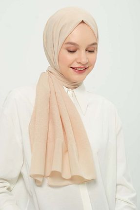 شال بژ زنانه شیفون Madame Polo - کد 923281828