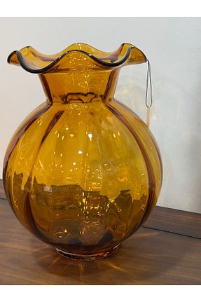 گلدان نارنجی شیشه Santara - کد 923282261