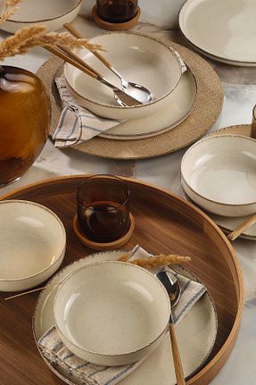 سرویس غذاخوری بژ 4 نفره Kütahya Porselen - کد 379734722