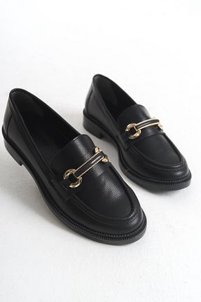 کفش لوفر مشکی زنانه چرم مصنوعی Entella Store - کد 923146691