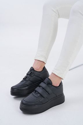 کفش اسنیکر مشکی زنانه چرم مصنوعی steeppolo steeppolo - کد 923325179