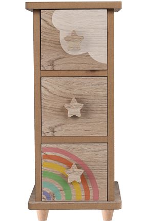 نظم دهنده جواهرات و آرایش بژ چوب Eq deco - کد 925425892