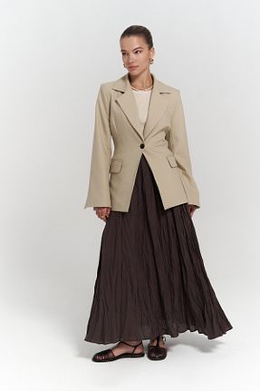 کت بلیزر سبز زنانه رگولار MAİ COLLECTİON - کد 923315417