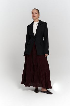 کت بلیزر مشکی زنانه رگولار MAİ COLLECTİON - کد 923315094