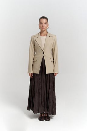 کت بلیزر سبز زنانه رگولار MAİ COLLECTİON - کد 923315417
