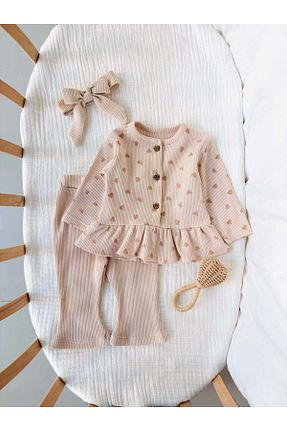 ست نوزادی بژ بچه گانه NUNU BABY - کد 924243276