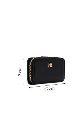کیف پول مشکی زنانه چرم مصنوعی Derimod - کد 854122869